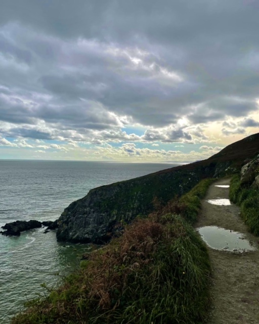Coastal path along a cliff.