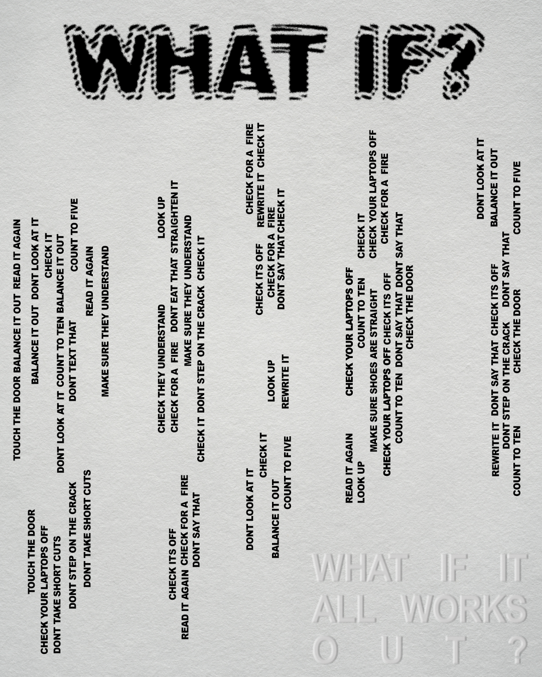 Artwork with the bold question 'WHAT IF?' at the top