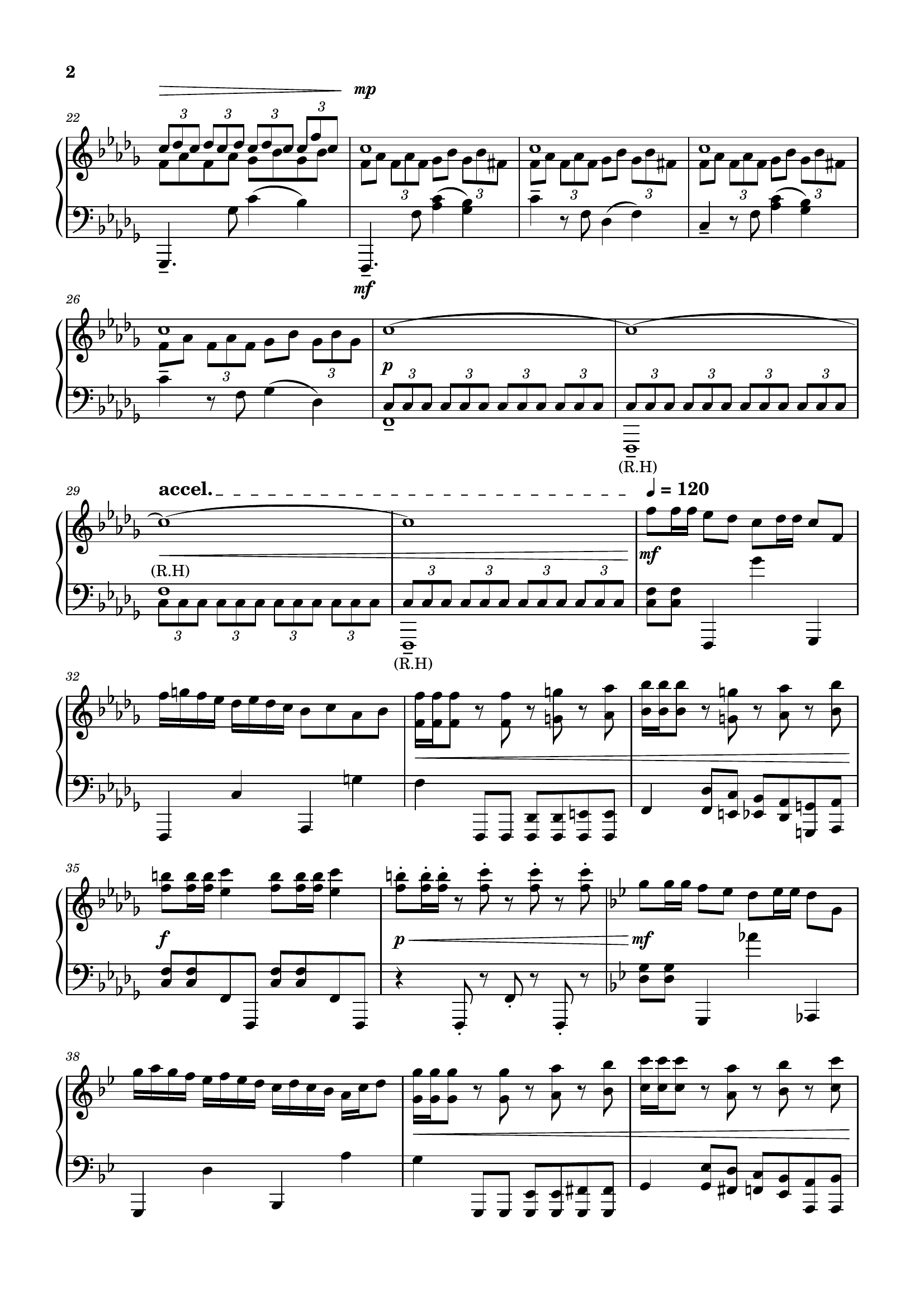 Zealous score, page 2: graphic musical score with various rhythmic symbols